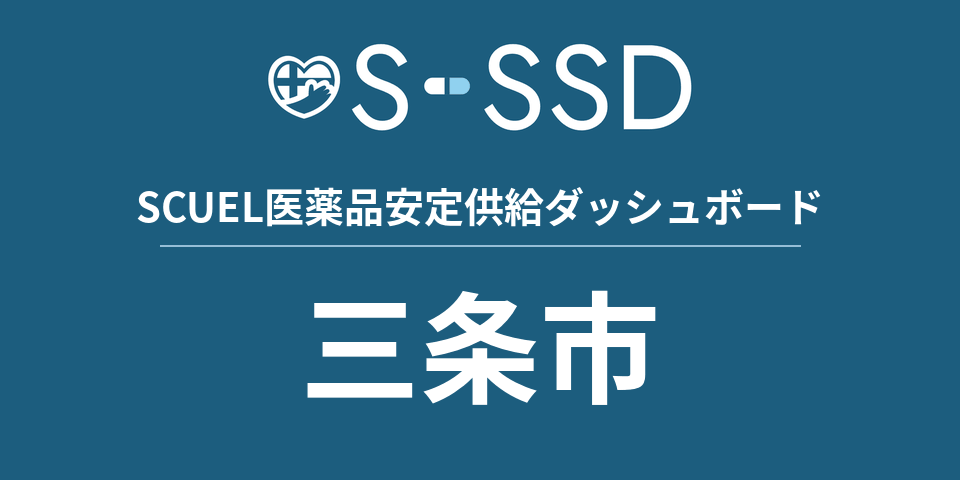 三条市の医療・医薬品データ｜SCUEL医薬品安定供給ダッシュボード