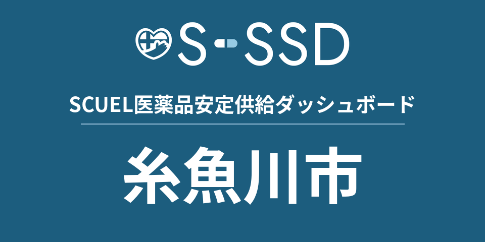 糸魚川市の医療・医薬品データ｜SCUEL医薬品安定供給ダッシュボード
