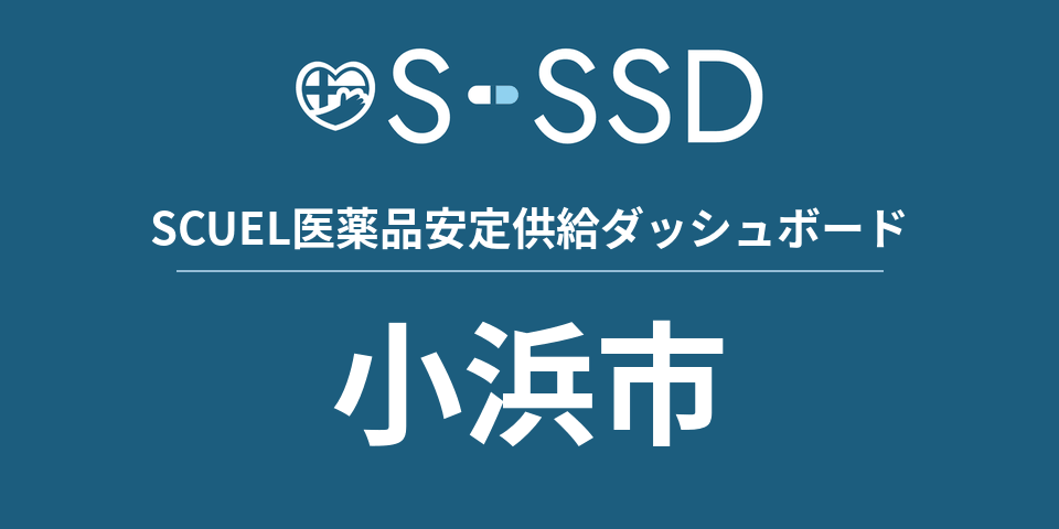 小浜市の医療・医薬品データ｜SCUEL医薬品安定供給ダッシュボード