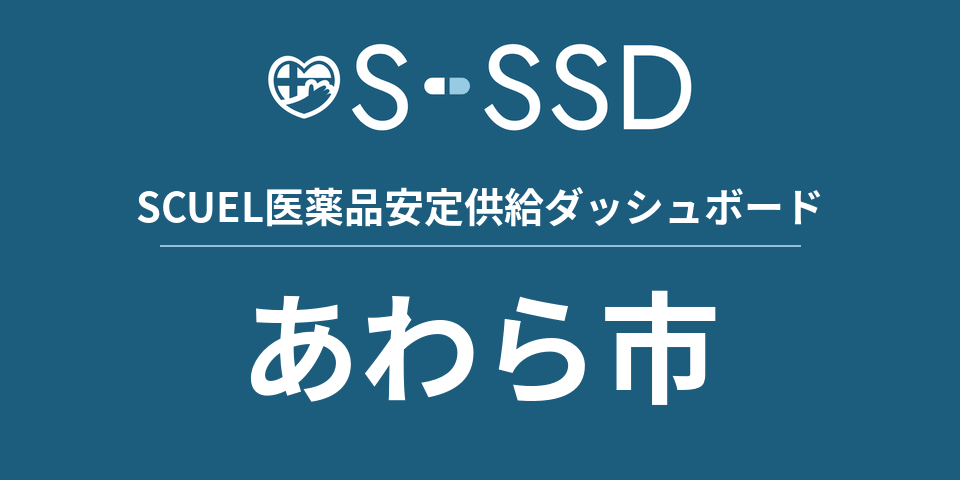 あわら市の医療・医薬品データ｜SCUEL医薬品安定供給ダッシュボード
