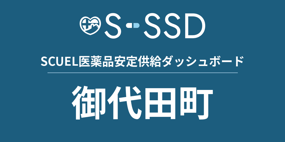 御代田町の医療・医薬品データ｜SCUEL医薬品安定供給ダッシュボード