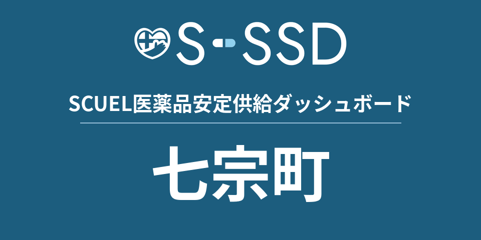 七宗町の医療・医薬品データ｜SCUEL医薬品安定供給ダッシュボード