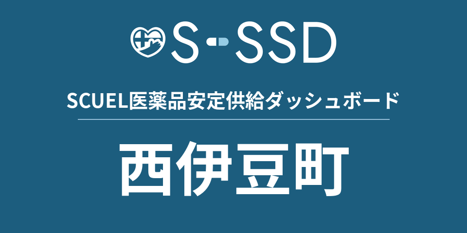 西伊豆町の医療・医薬品データ｜SCUEL医薬品安定供給ダッシュボード
