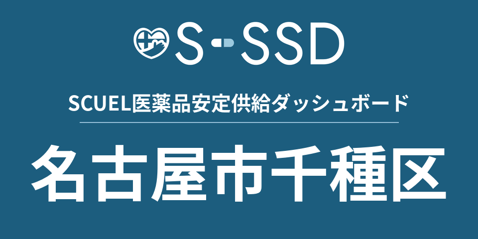 名古屋市千種区の医療・医薬品データ｜SCUEL医薬品安定供給ダッシュボード