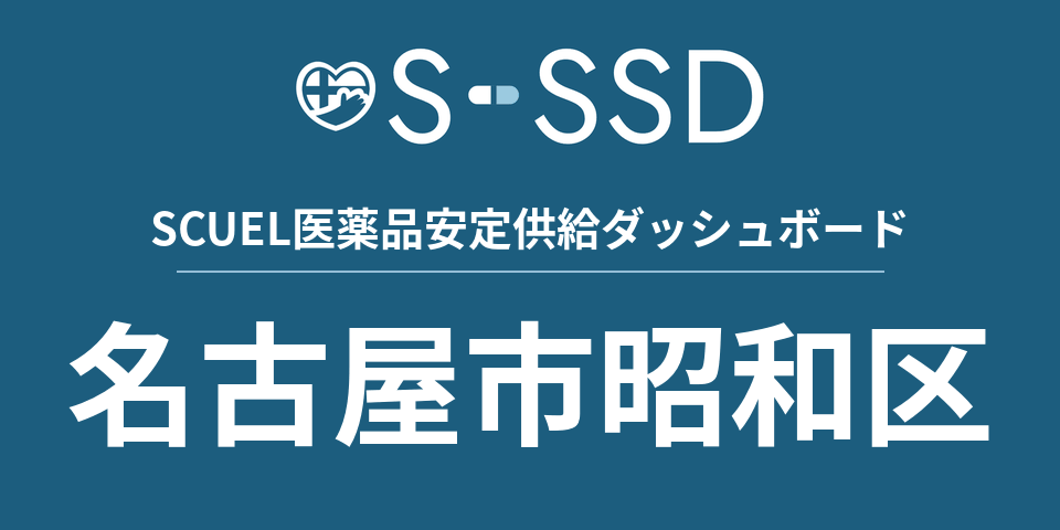 名古屋市昭和区の医療・医薬品データ｜SCUEL医薬品安定供給ダッシュボード