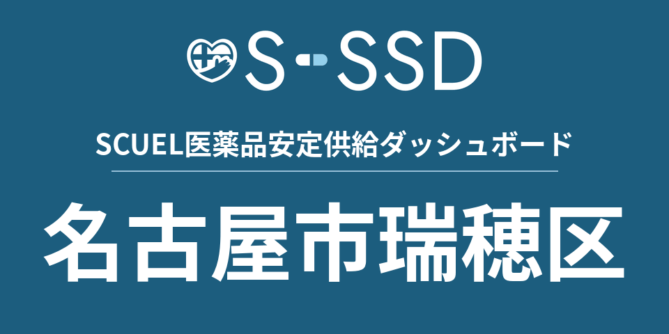 名古屋市瑞穂区の医療・医薬品データ｜SCUEL医薬品安定供給ダッシュボード