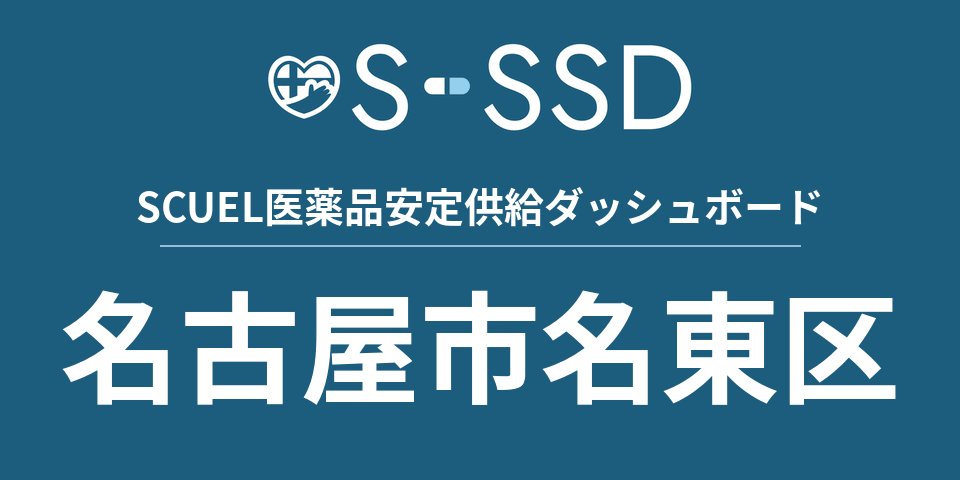 名古屋市名東区の医療・医薬品データ｜SCUEL医薬品安定供給ダッシュボード