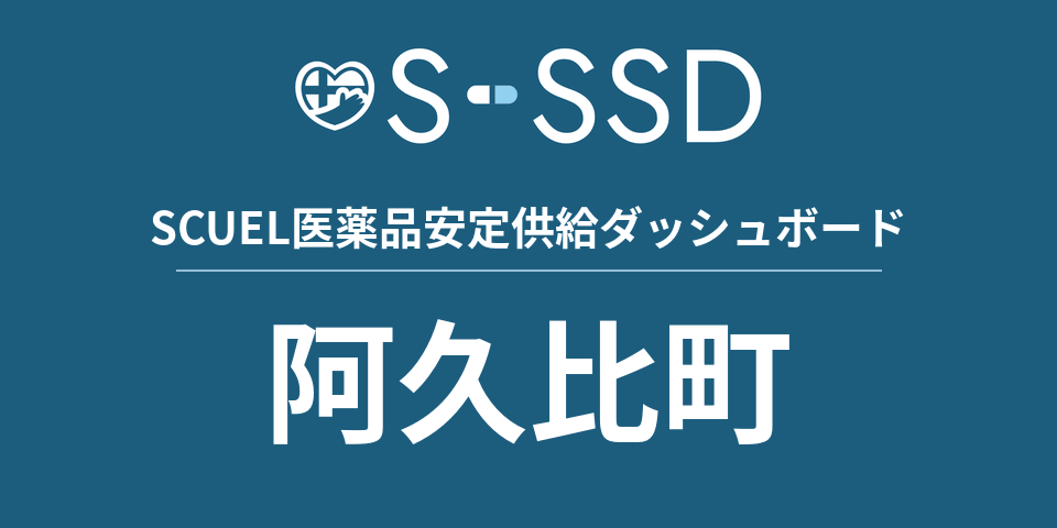 阿久比町の医療・医薬品データ｜SCUEL医薬品安定供給ダッシュボード