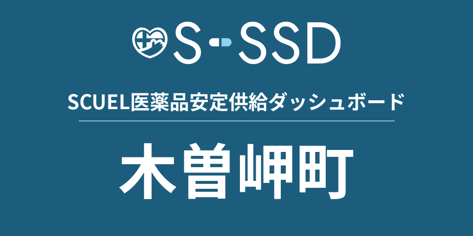 木曽岬町の医療・医薬品データ｜SCUEL医薬品安定供給ダッシュボード