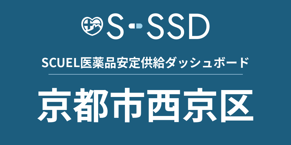 京都市西京区の医療・医薬品データ｜SCUEL医薬品安定供給ダッシュボード