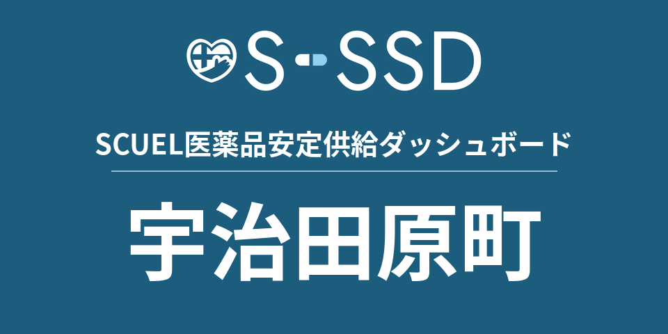 宇治田原町の医療・医薬品データ｜SCUEL医薬品安定供給ダッシュボード