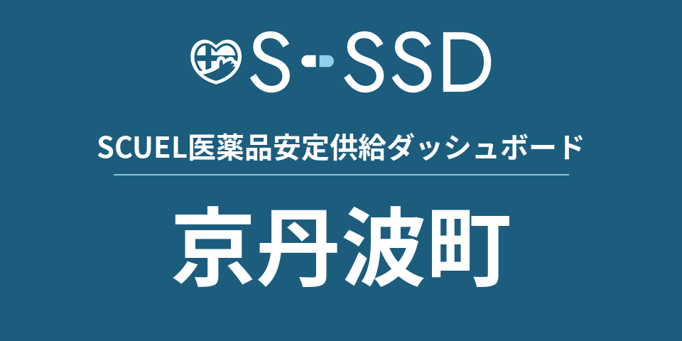 京丹波町の医療・医薬品データ｜SCUEL医薬品安定供給ダッシュボード