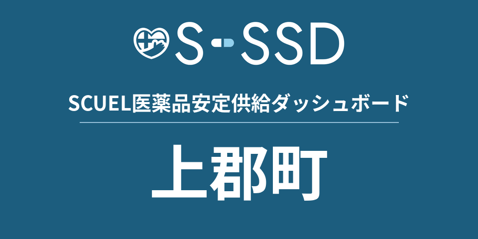 上郡町の医療・医薬品データ｜SCUEL医薬品安定供給ダッシュボード
