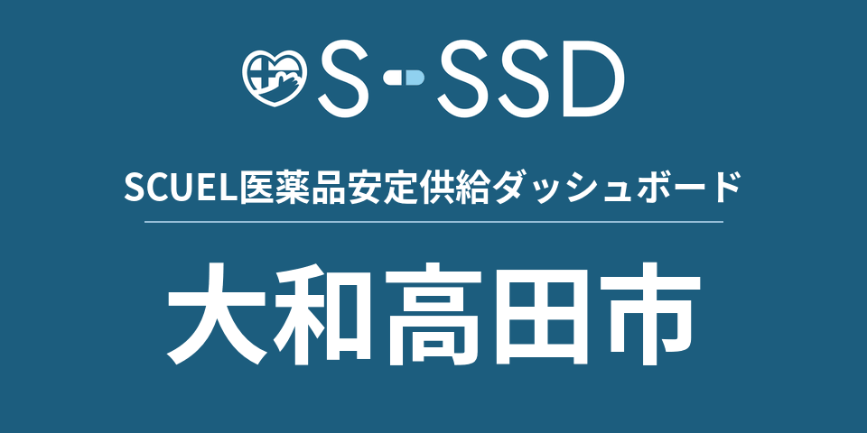 大和高田市の医療・医薬品データ｜SCUEL医薬品安定供給ダッシュボード