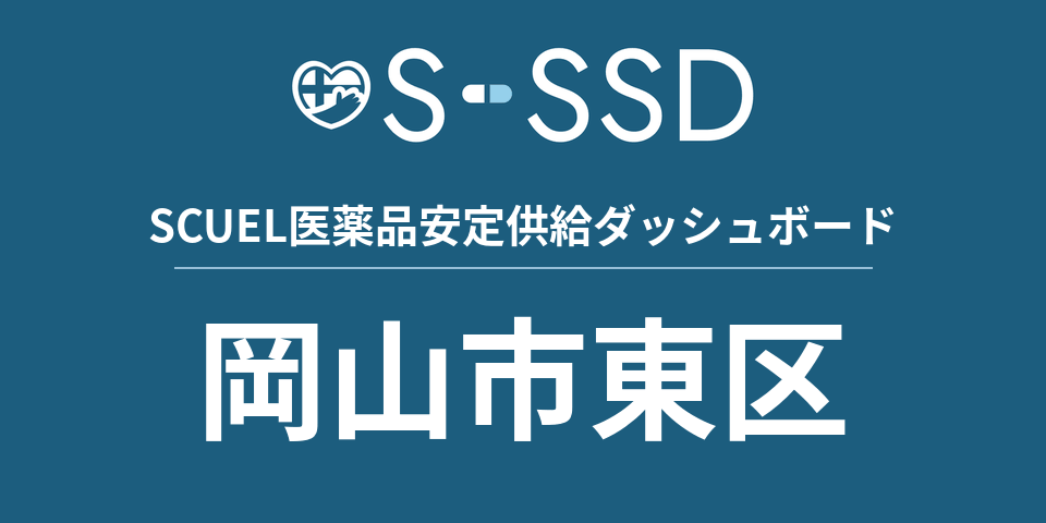 岡山市東区の医療・医薬品データ｜SCUEL医薬品安定供給ダッシュボード