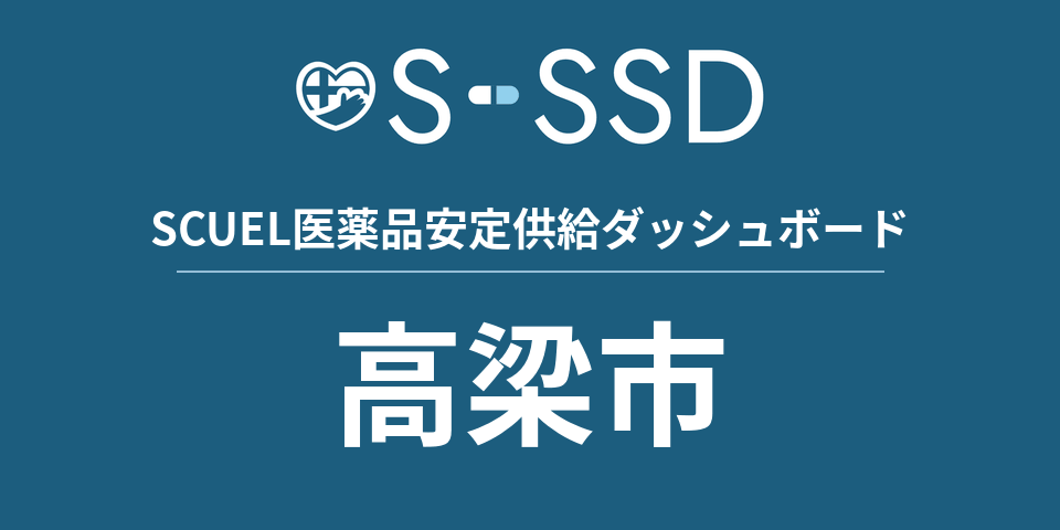 高梁市の医療・医薬品データ｜SCUEL医薬品安定供給ダッシュボード