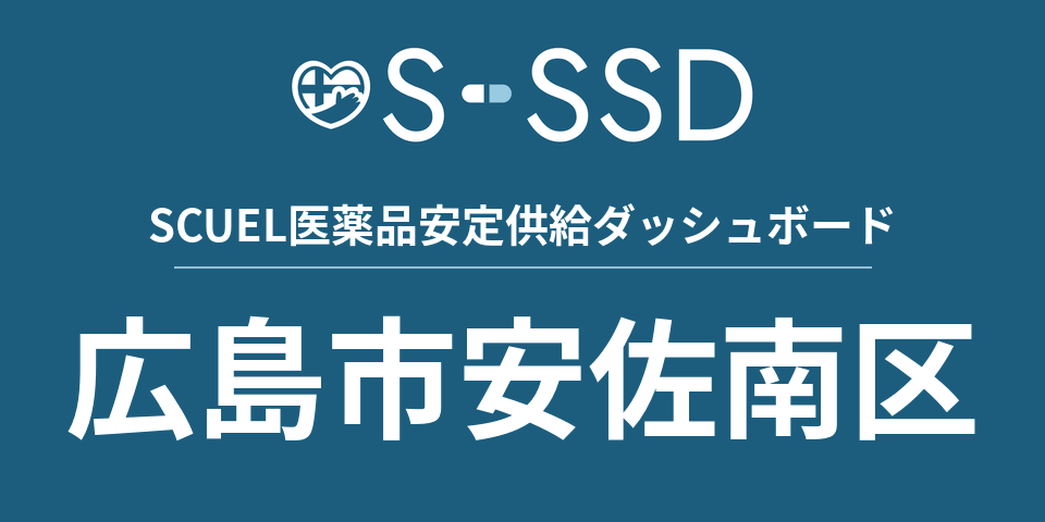広島市安佐南区の医療・医薬品データ｜SCUEL医薬品安定供給ダッシュボード