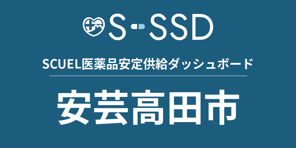 安芸高田市の医療・医薬品データ｜SCUEL医薬品安定供給ダッシュボード