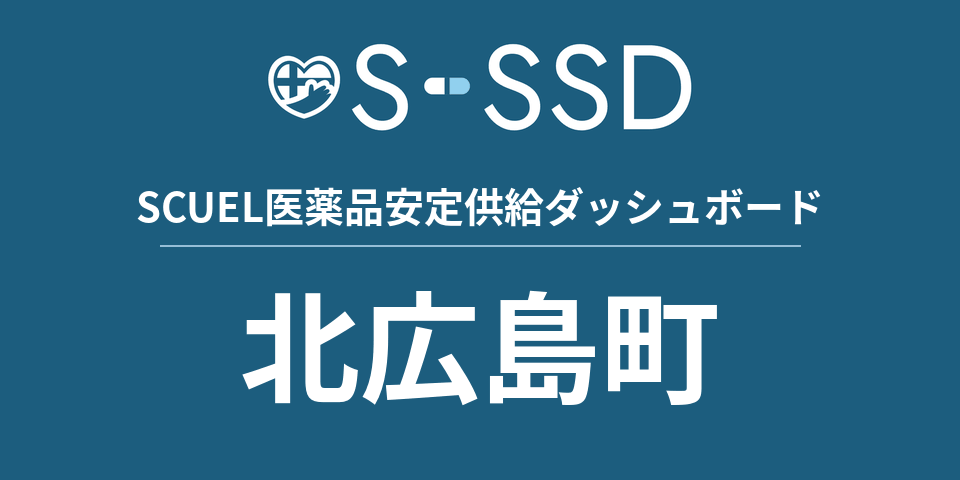 北広島町の医療・医薬品データ｜SCUEL医薬品安定供給ダッシュボード