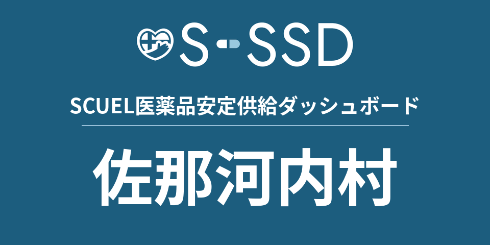 佐那河内村の医療・医薬品データ｜SCUEL医薬品安定供給ダッシュボード