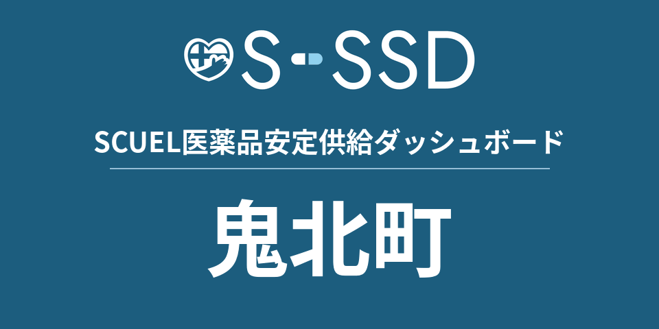 鬼北町の医療・医薬品データ｜SCUEL医薬品安定供給ダッシュボード