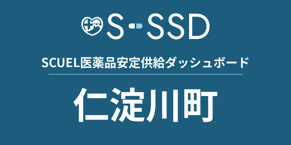 仁淀川町の医療・医薬品データ｜SCUEL医薬品安定供給ダッシュボード