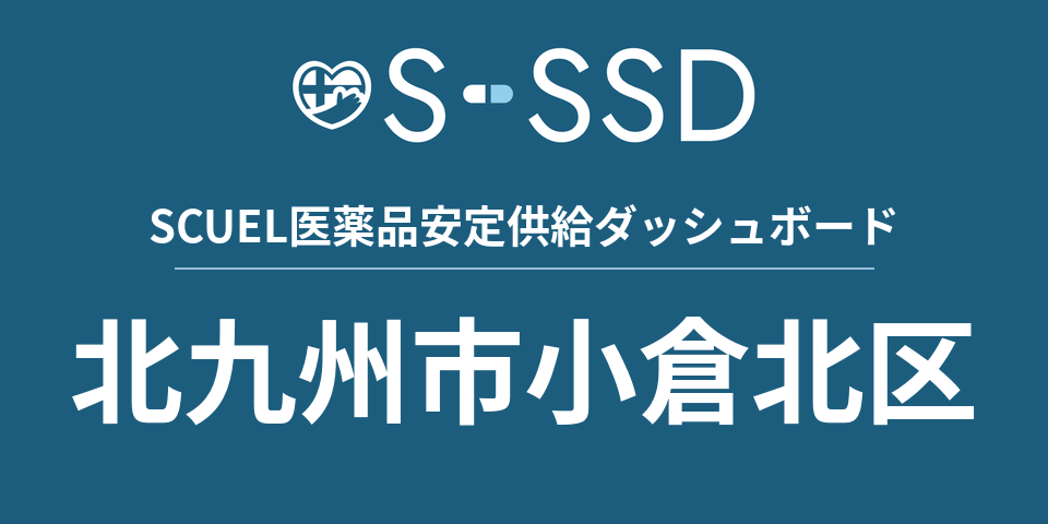 北九州市小倉北区の医療・医薬品データ｜SCUEL医薬品安定供給ダッシュボード