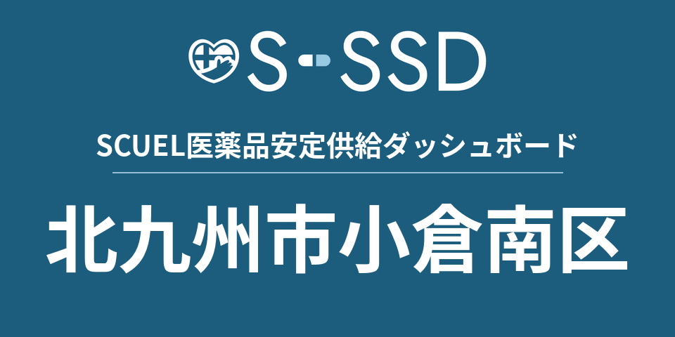北九州市小倉南区の医療・医薬品データ｜SCUEL医薬品安定供給ダッシュボード