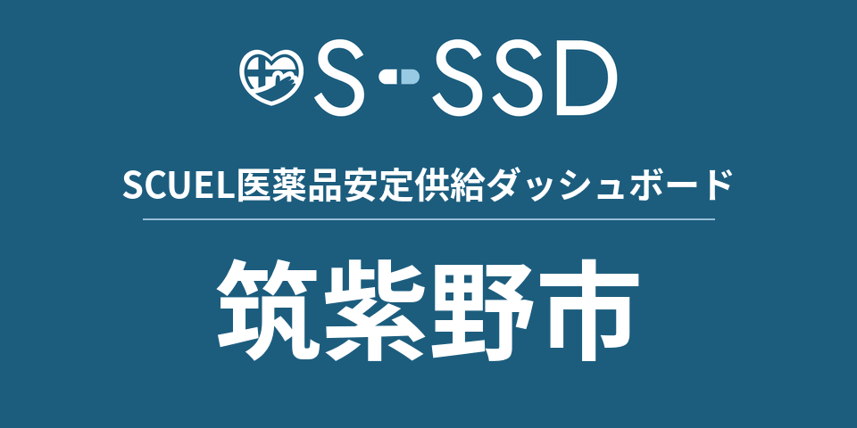 筑紫野市の医療・医薬品データ｜SCUEL医薬品安定供給ダッシュボード