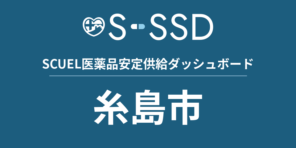 糸島市の医療・医薬品データ｜SCUEL医薬品安定供給ダッシュボード