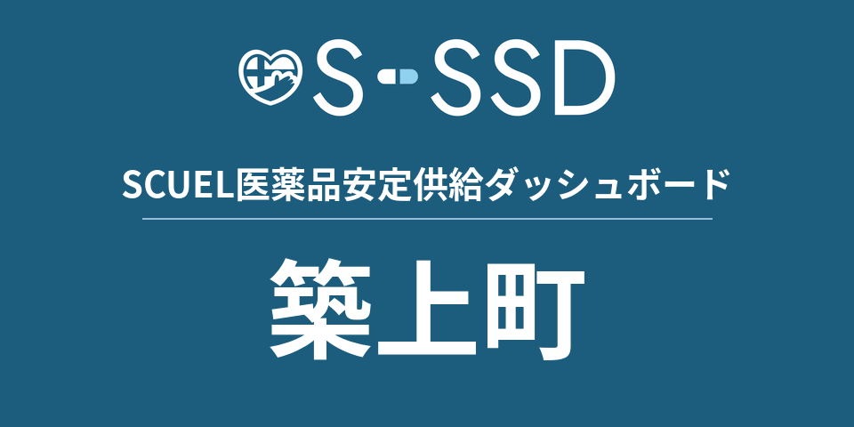 築上町の医療・医薬品データ｜SCUEL医薬品安定供給ダッシュボード