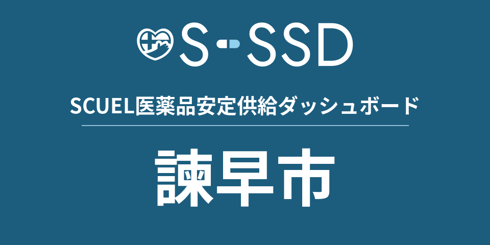諫早市の医療・医薬品データ｜SCUEL医薬品安定供給ダッシュボード