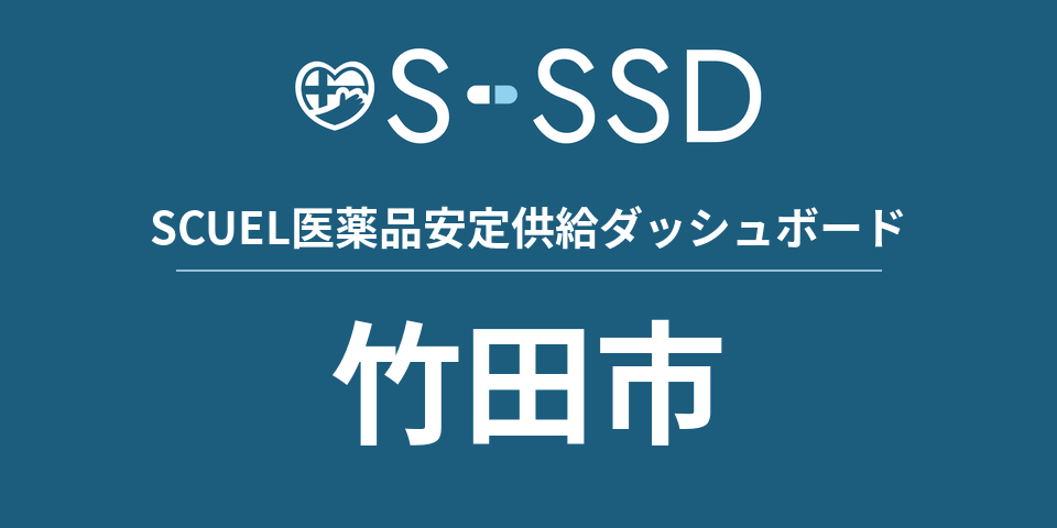 竹田市の医療・医薬品データ｜SCUEL医薬品安定供給ダッシュボード